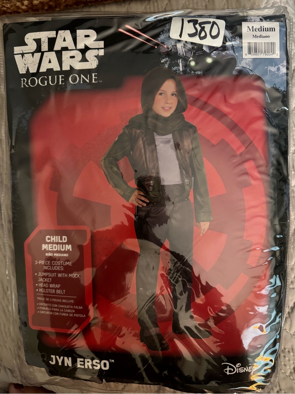 Disney Star Wars Rogue One Jyn Erso Costume - Black, Brown, Red